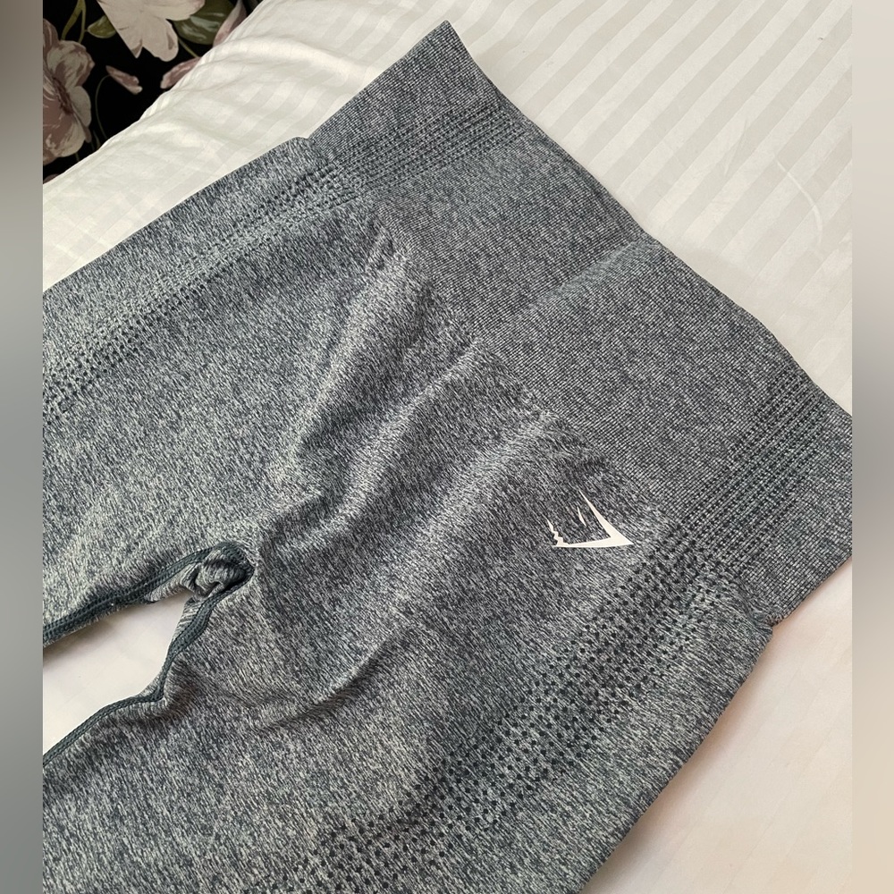 Gymshark Womens Vital Seamless Leggings Grey Marl Size Medium